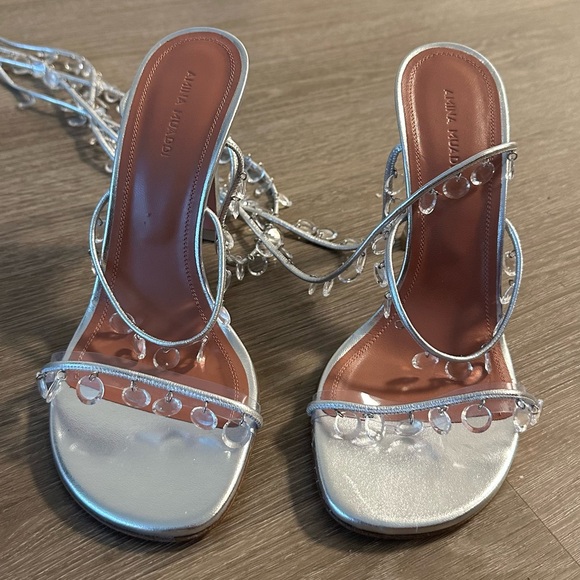 Amina Muaddi embellished sandals - Picture 5 of 5